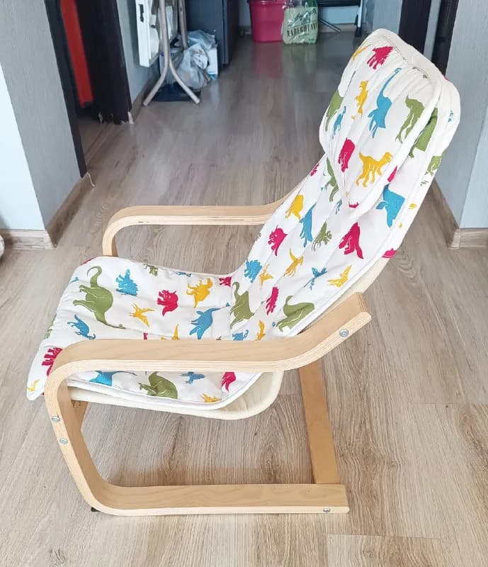 IKEA POÄNG/POANG/ПОЭНГ ИКЕА, 47×56×68 см, под беленый дуб. — Тбилиси — 150 ₾
