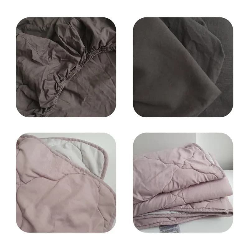 JYSK Fitted Sheet простынь на резинке 100% хлопок темно-серая 140×200×35 см — 30 лари — Тбилиси — 30 ₾
