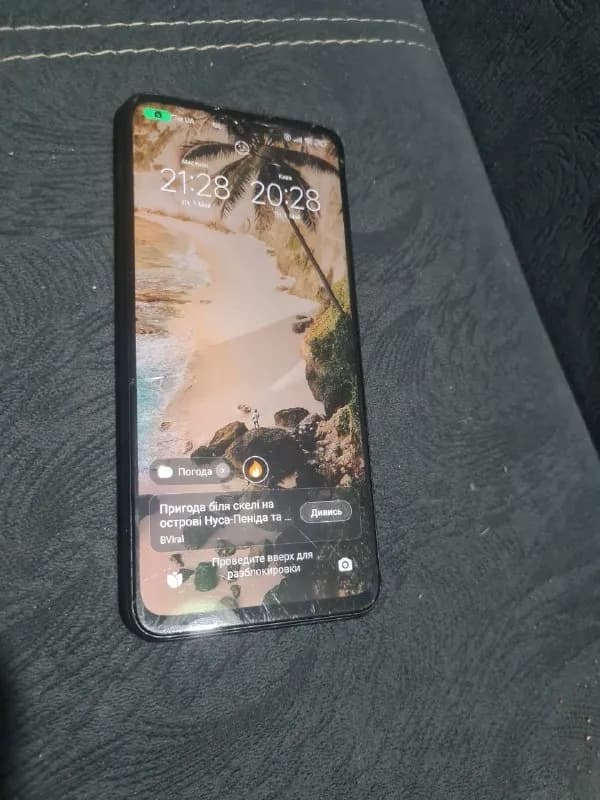 POCO M3 Pro 5G, 4/64. Полностью рабочий, Android 13. Есть трещины на экране, на работу не влияют...о — Батуми — 100 ₾
