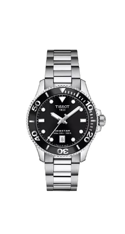 Tissot Seastar, черный циферблат, 36 мм — Батуми — 399 $