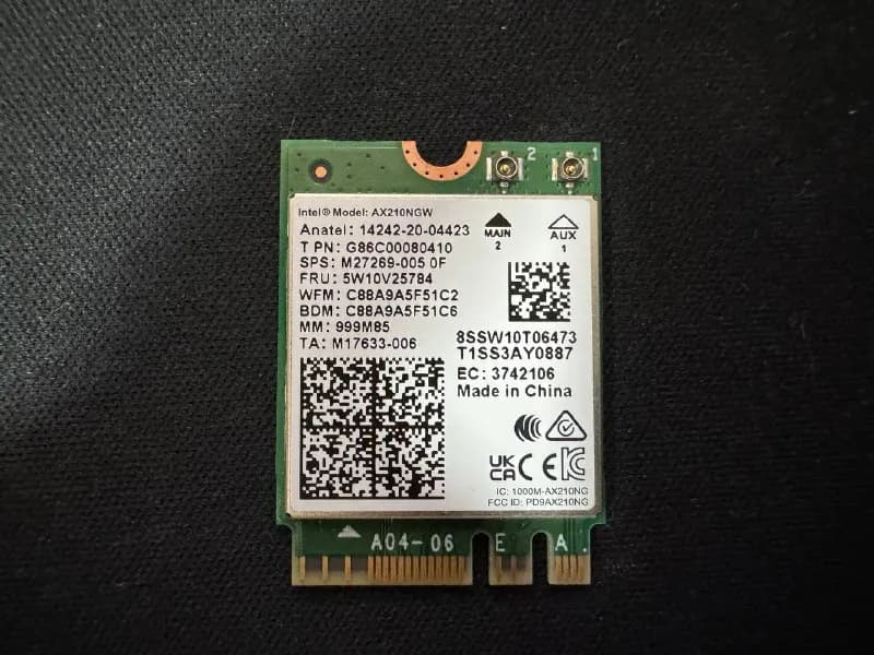 PCIe Intel AX210NGW для Wi-Fi 6E и Bluetooth 5.2 — Тбилиси — 40 ₾