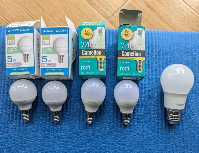2шт NewLight / E14 / 5Вт / 4000K — Тбилиси — 1 ₾