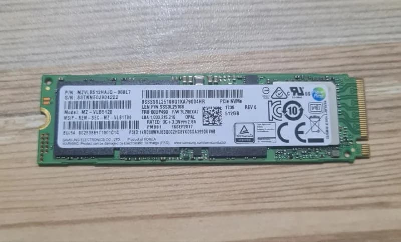 SSD NVMe M.2 512GB Samsung PM981 (MZVLB512HAJQ) — Батуми — 130 ₾