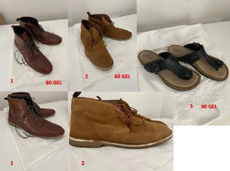 1. Ботинки мужские ASOS, искусственная кожа, размер 43-44, состояние очень хорошее — 70 лари — Тбилиси — 70 ₾