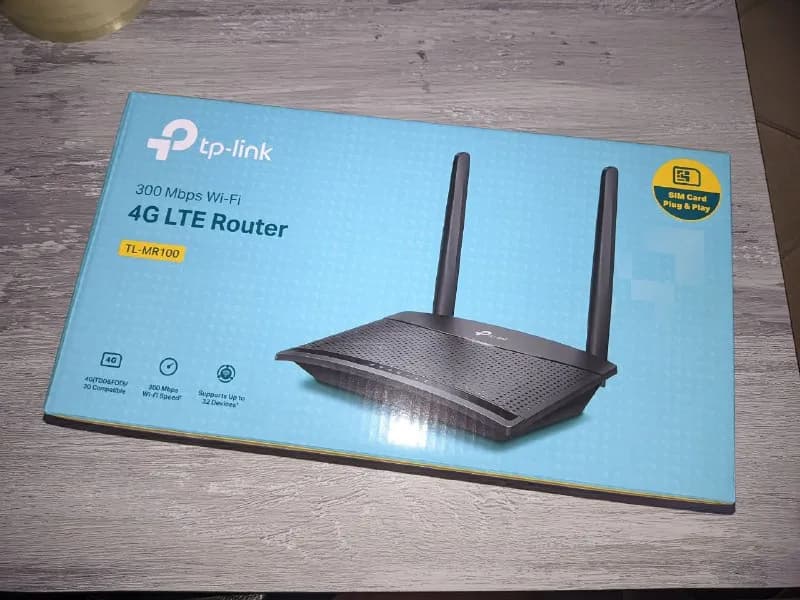 TP-Link TL-MR100 4G LTE (N300) за 120 лари. Имеет возможность раздачи WiFi через мобильную связь, до — Тбилиси — 120 ₾