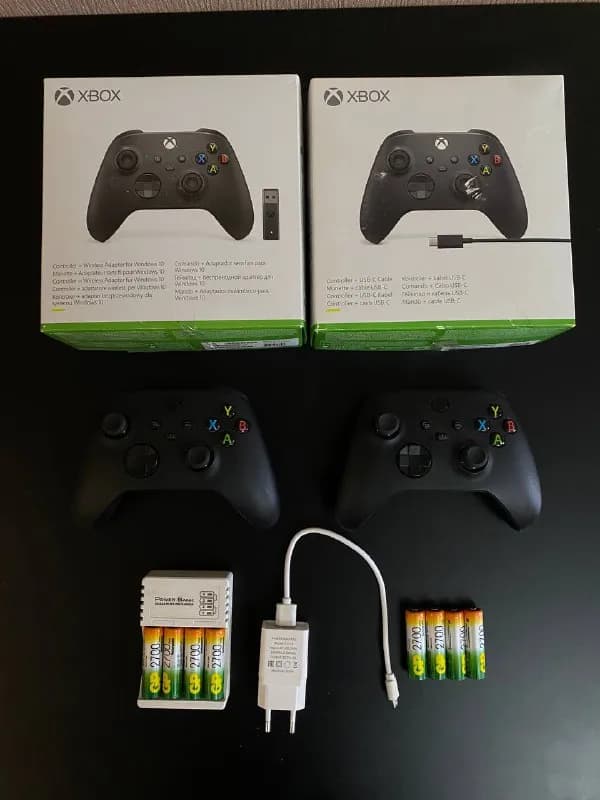 2 геймпада Xbox — Microsoft wireless controller Series X/S black — Тбилиси — 200 ₾
