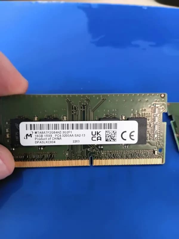 RAM So-dimm MTA8ATF2G64HZ-3G2F1 16GB (для ноутбука)- 150Gel штука, за две — 280Gel — Батуми — 150 ₾