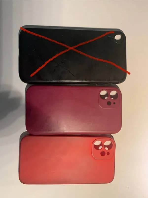 1. Чехлы на iPhone 12 красные — Тбилиси — 10 ₾