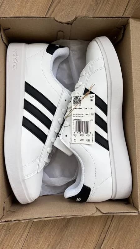 Adidas Grand Court 2.0 белые кроссовки (оригинал) — Тбилиси — 180 ₾