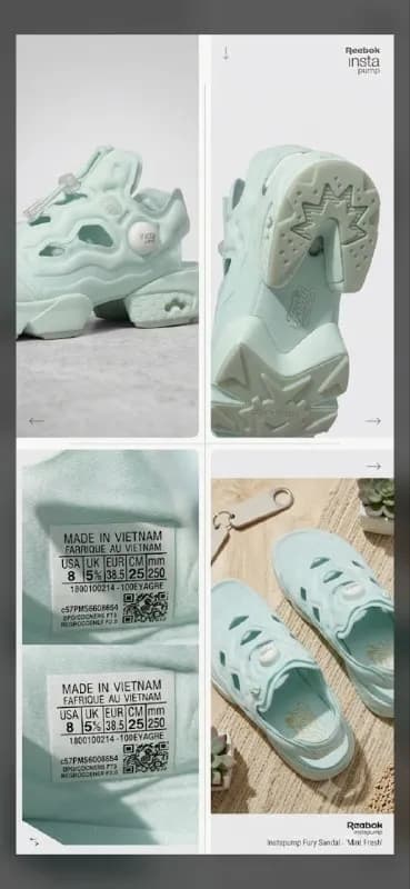 Reebok Instapump Fury в потрясающем нежно-мятном (пастельном) цвете. Идеальный вариант на лето для т — Батуми — 210 ₾