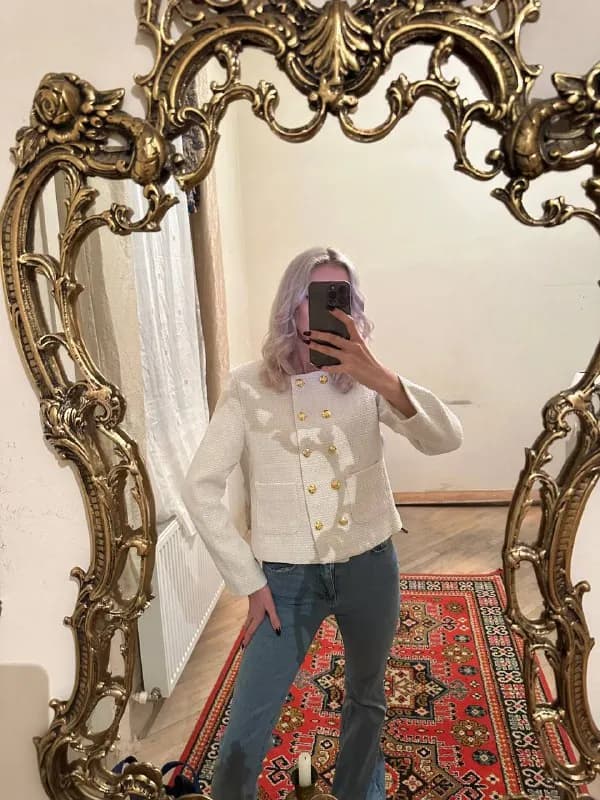1 Пиджак твидовый белый НОВЫЙ ‼️ — Тбилиси — 60 ₾