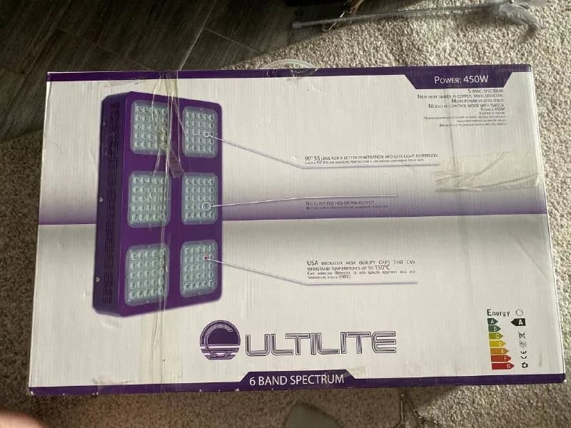 LED Фито лампа 450w , лампа для выращивания растений , фиолетовая , все спектры света для роста и дл — Батуми — 190 $
