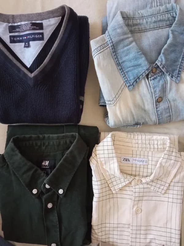 nike (ориг., ~43), брюки серые koton (40), джинсы синие river island (🥕 38), кофта бадлон с коротки — Тбилиси — 50 ₾
