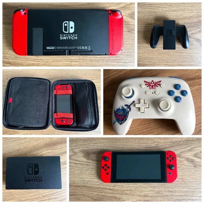 Nintendo Switch. Отдам со всеми плюшками. 12 игр, сумка, кабели, подставка, дополнительно два джойс — Батуми — 1 000 ₾