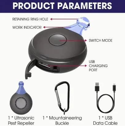 ultrasonic flea and tick repeller for pets — Тбилиси — 20 ₾