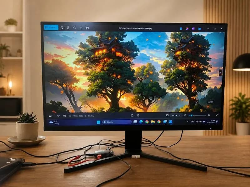 Xiaomi 27» дюймов, в идеальном состоянии, Full HD, тонкая рамка. — Батуми — 300 ₾