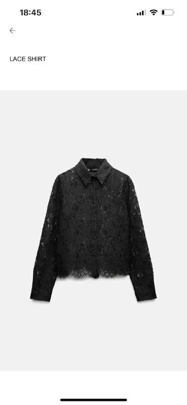 2️⃣ Чёрный кружевной топ / блуза Zara — Батуми — 50 ₾