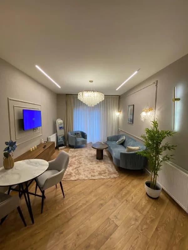 700$🏡[телефон]⬆️Apartment for rent in Saburtalo on Chiatura Street, 2 rooms, 70 sq. m, new building — Тбилиси — 700 ₾