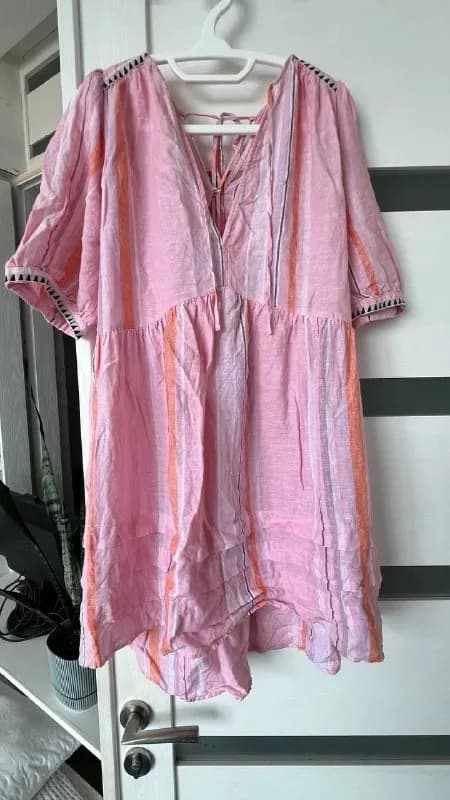 H&M лимитка коллаб с эфиопским дизайнером Lemlem, 100% лён, размер L. Классный цвет, классная ткань — Батуми — 10 ₾