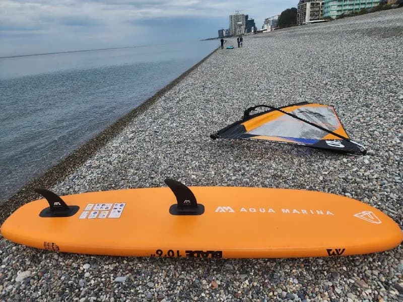 SUP/Windsurf доску Aqua Marina Blade, установил парус и вас полноценный Windsurf. — Батуми — 1499 ₾
