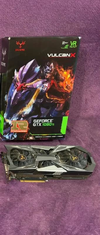 3 видео карты VulcanX GTX1080Ti, со встроенными экранами. В отличном состоянии. — Батуми — 400 ₾