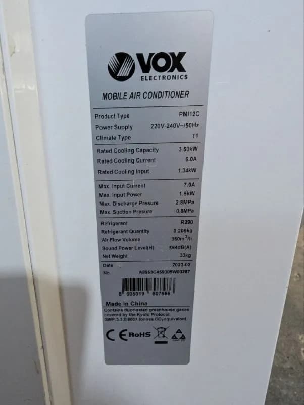VOX PMI12C, 12000 BTU — Батуми — 650 ₾