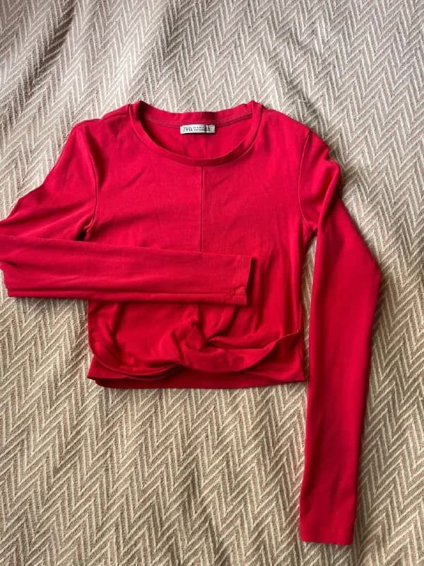 👕Лонгслив укороченный, размер S — Батуми — 3 ₾