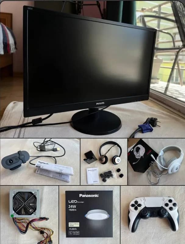 1. Монитор Philips (24") — 120 GEL. Full HD разрешение, четкая и яркая картинка. Использовался как в — Батуми — 120 ₾