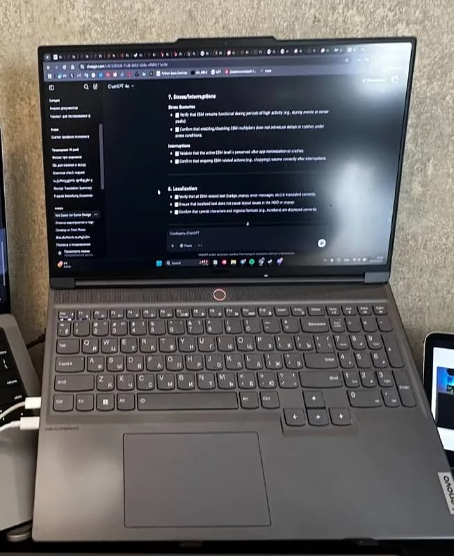 Lenovo Legion Slim 7 Gen 8 — Тбилиси — 1 300 ₾