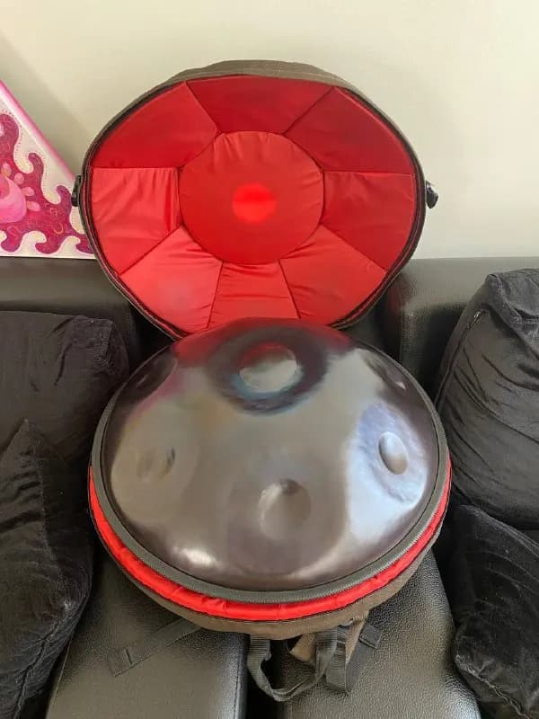Overtone Handpan в городе Чехов, Московская область, в 2019 году. Ноты взяты у его аналога Pantheon — Батуми — 3 000 ₾