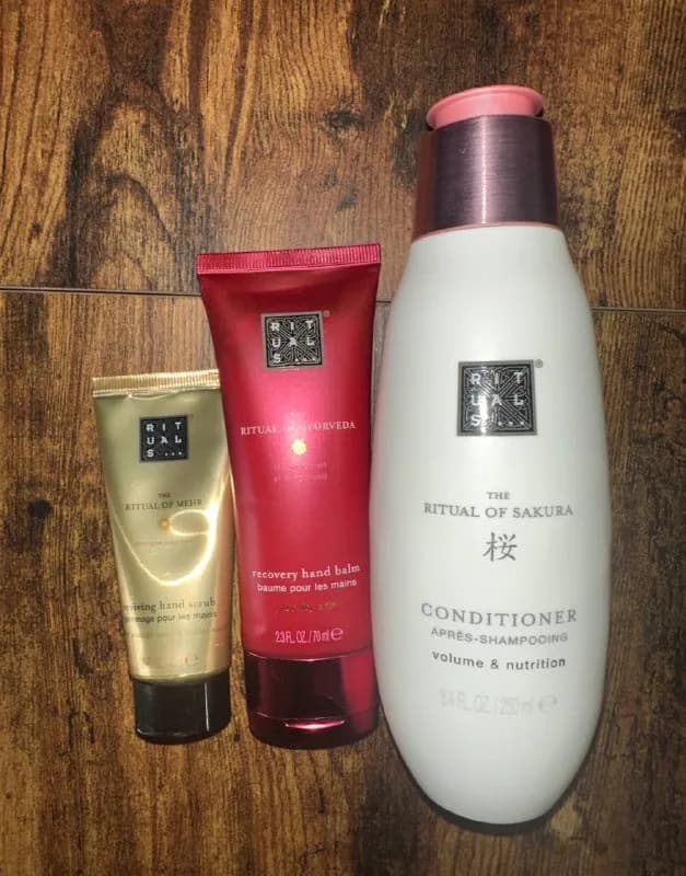 Rituals: кондиционер голубого увлажнения 35gel, крем для рук 45, скраб для рук 20gel — Тбилиси — 35 ₾