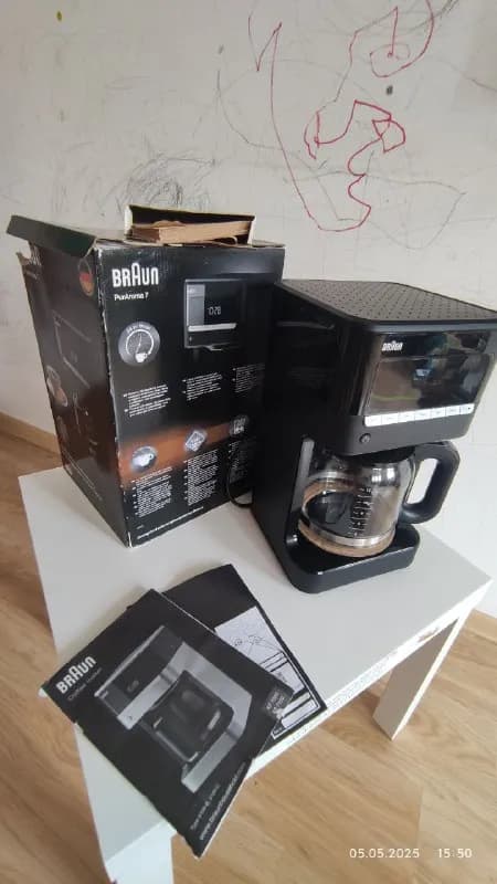 Braun PurAroma 7. Состояние идеальное, пользовались очень мало. В подарок почти полная пачка фильтро — Тбилиси — 230 ₾