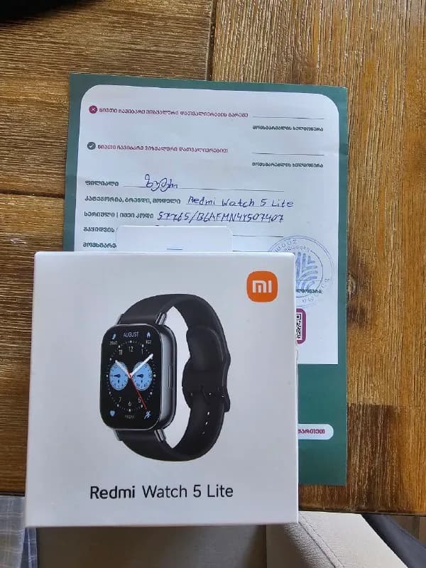 Xiaomi Redmi Watch 5 lite. Новые, не вскрытые, с гарантийным талоном. — Тбилиси — 100 ₾