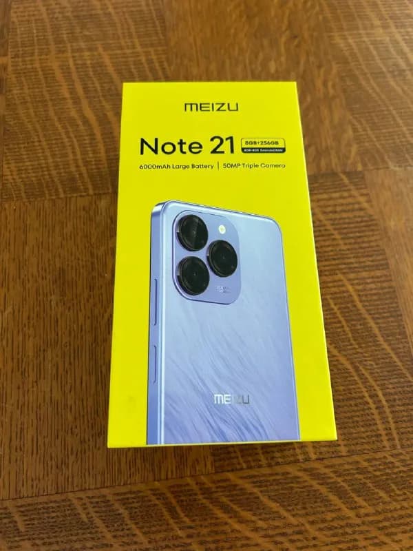 Meizu Note 21. Абсолютно новый. полный комплект с зарядкой и защитным чехлом. — Тбилиси — 400 ₾