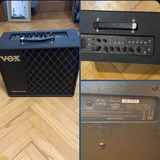 VOX VT40X Мощность: 40 Вт RMS при 5 Ом Питание: АС адаптер (DC 19 V) Размеры: 462×225×404 мм Вес — Тбилиси — 900 ₾