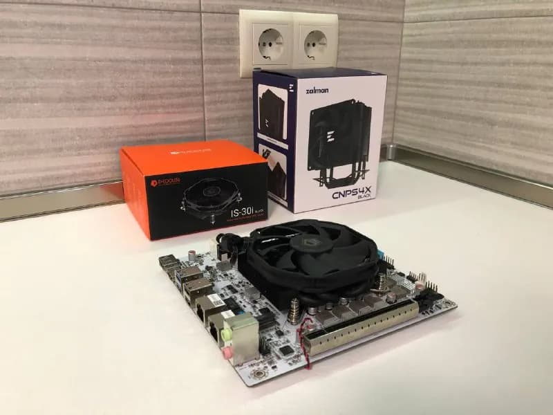 itx с процессором, оперативной памятью и охлаждением, процессор инженерный, разблокированы все настр — Тбилиси