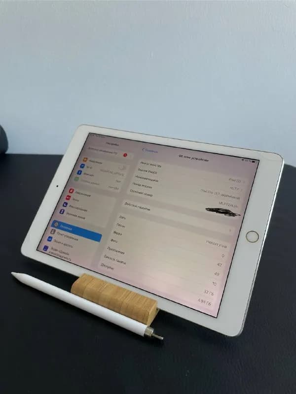 iPad Pro 2016 9.7 Wi-Fi + Cellular 32 GB + Apple Pencil + маленький бонус в виде деревянной подставк — Тбилиси — 500 ₾