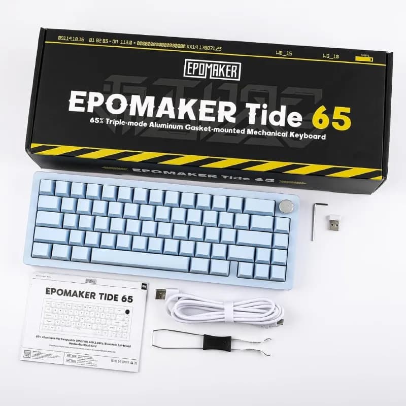 EPOMAKER Tide65 — компактная механическая клавиатура в отличном состоянии. — Тбилиси — 320 ₾
