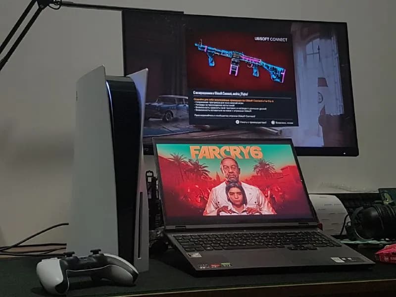 PS 5 + 3 disc + 2 joystick. — Тбилиси — 1 195 ₾