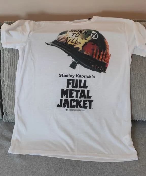 1. Новая футболка с постером фильма Full Metal Jacket, принт на футболке B&C TM062 Sublimation / me — Тбилиси — 20 ₾