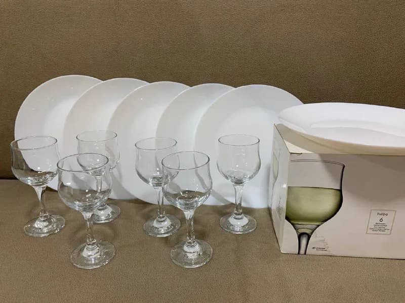1. Тарелки luminarc 6 шт плоские 25 см — 25 лари — Тбилиси — 25 ₾