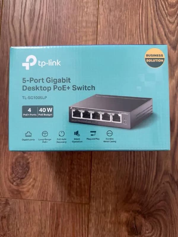 TP-Link 5-Port Gigabit Desktop PoE Switch 40W — новый — Батуми — 140 ₾