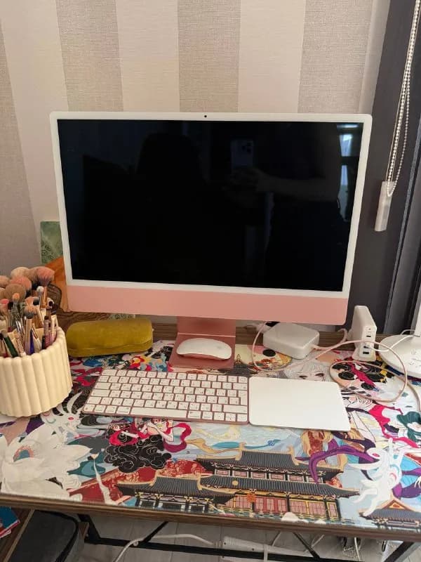 iMac 24 m1 Ethernet, 8 гб 256, rus версия, 4 порта usb c, полный комплект, коробка — Тбилиси — 2,700 ₾
