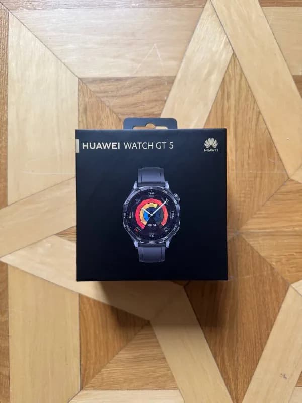 Huawei Watch GT5 black, черный корпус, черный ремешок. До 14 дней работы без подзарядки. AMOLED-дисп — Тбилиси — 450 ₾