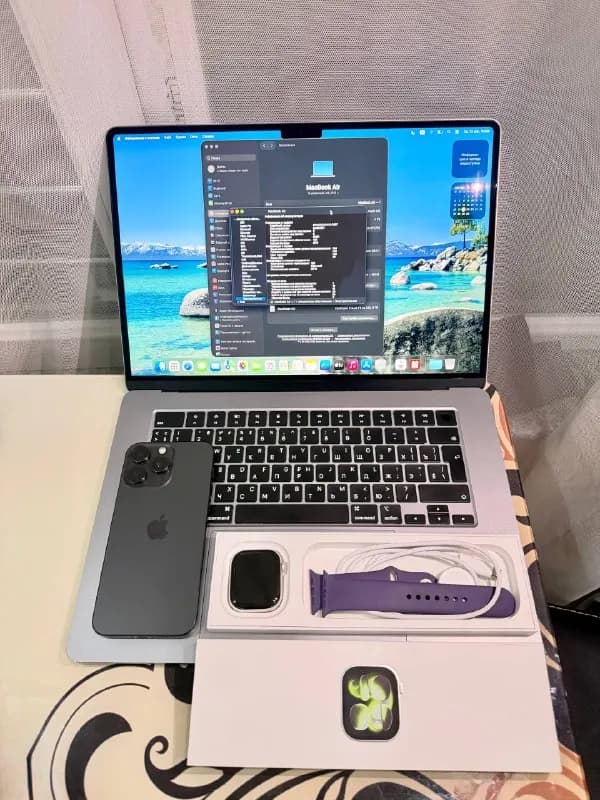 1. MacBook Air 15 M3 8/256gb — Батуми — 2 150 ₾