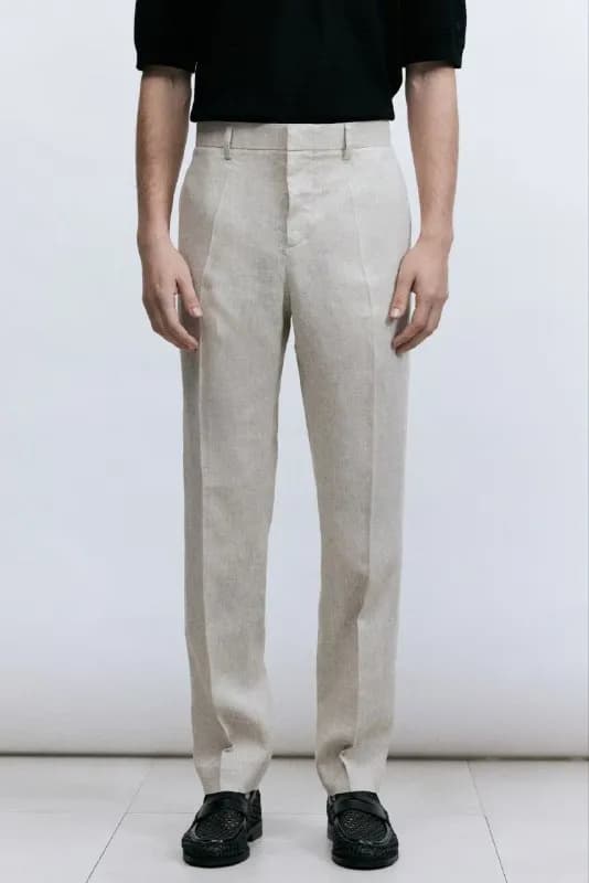 H&M Premium Льняной комплект Slim Fit (брюки + жилетка) — Батуми — 130 ₾