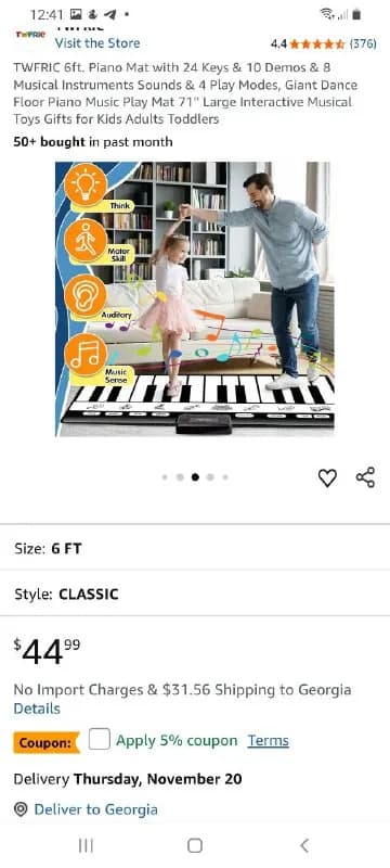 Piano mat, новая цена 50 лари — Тбилиси — 50 ₾