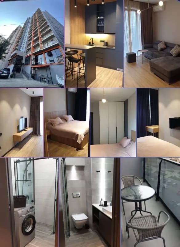 2 комнатная квартира, в доме премиум класса #Нехт, район Аквапарк, #ТЦ #Гранд Молл, 200 метров до мо — Батуми