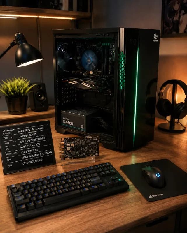 COMP.PC.ПК.Работает идеально.Для офиса и слабеньких игр.Цена 250 лар. — Батуми — 250 ₾