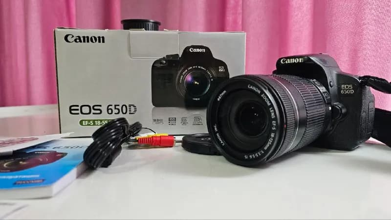 альный фотоаппарат Саnоn еоs 650d c объективом ЕF-S 18-55mm. — Тбилиси — 750 ₾